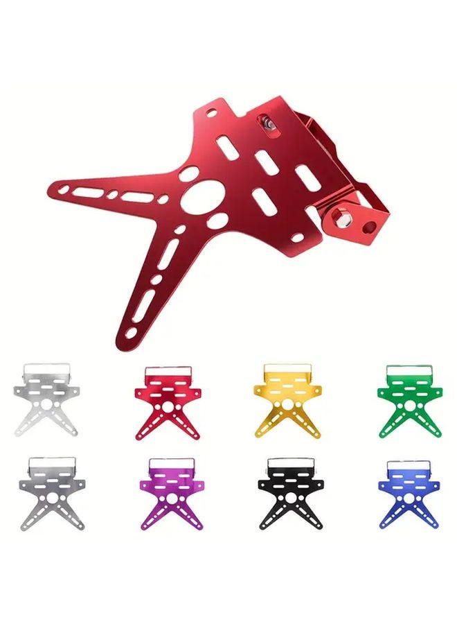 Green Universal Adjustable Aluminum Motorcycle License Plate Cover For Yamaha TMAX 500 530 YZF R15 XT660 XRZ - Image 3